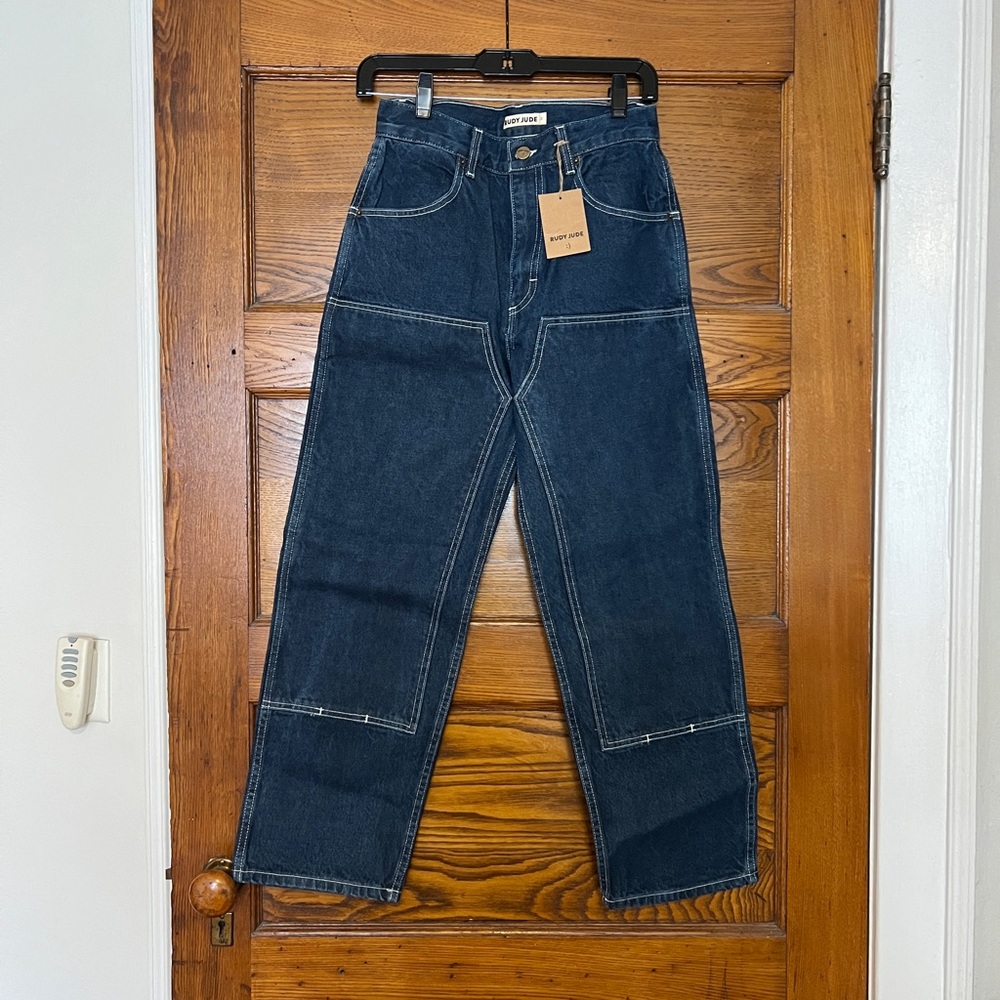 Rudy Jude, adult utility jeans, Size 2, classic indigo